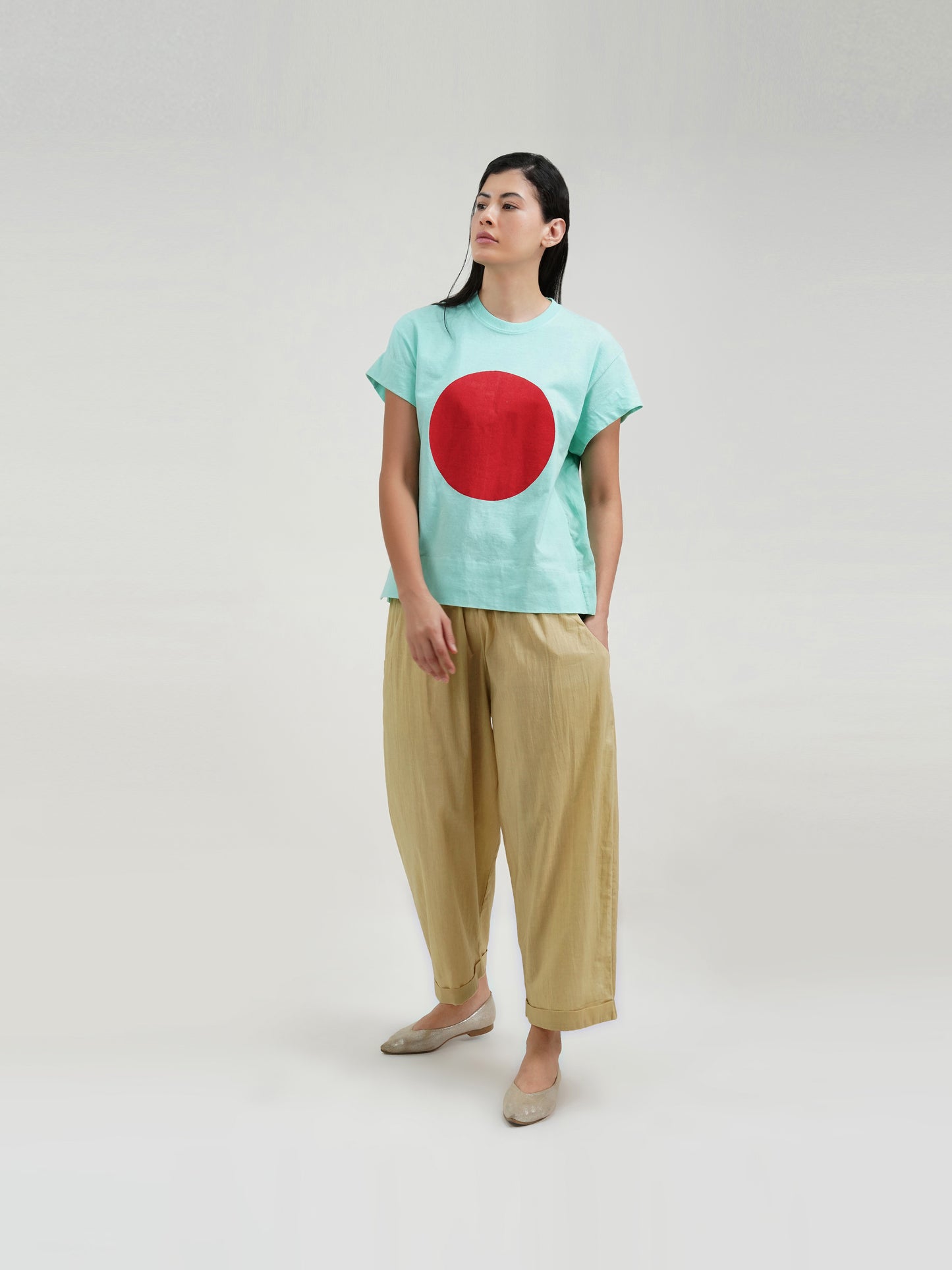 CYAN DISQ T-SHIRT