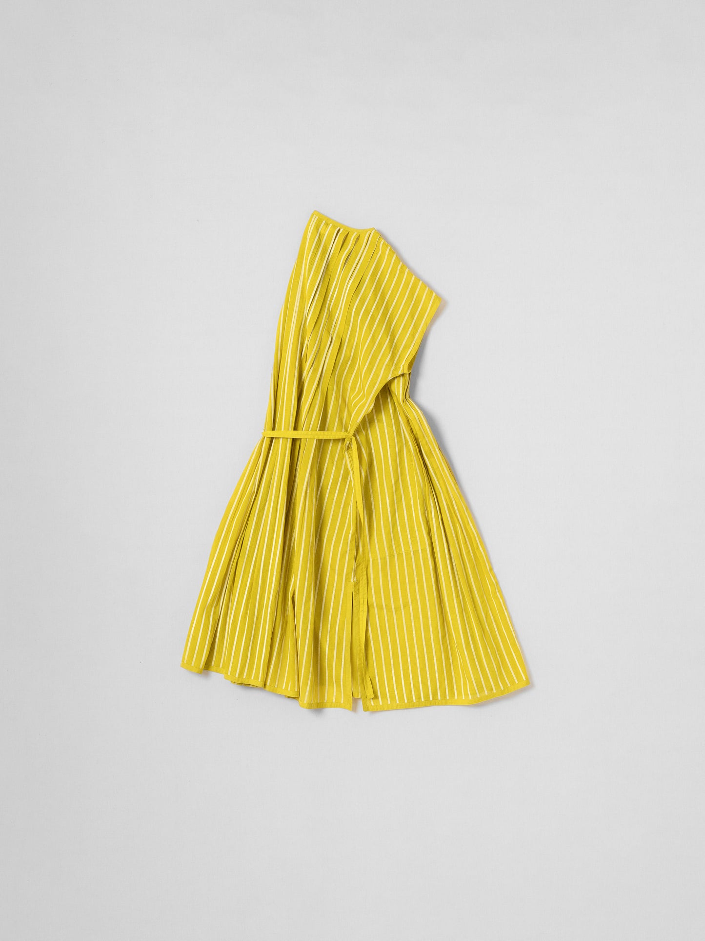 YELLOW V NECK DRESS