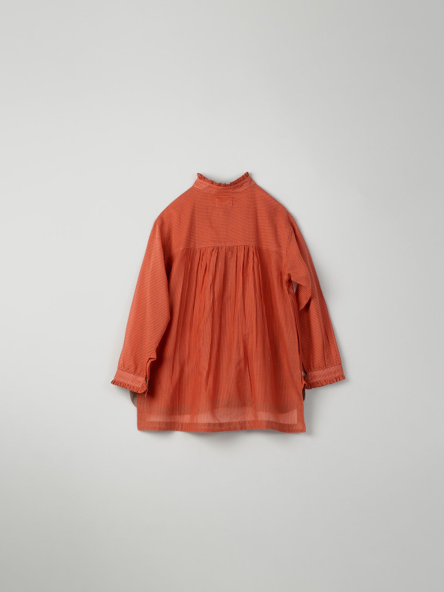 RED GATHER BLOUSE