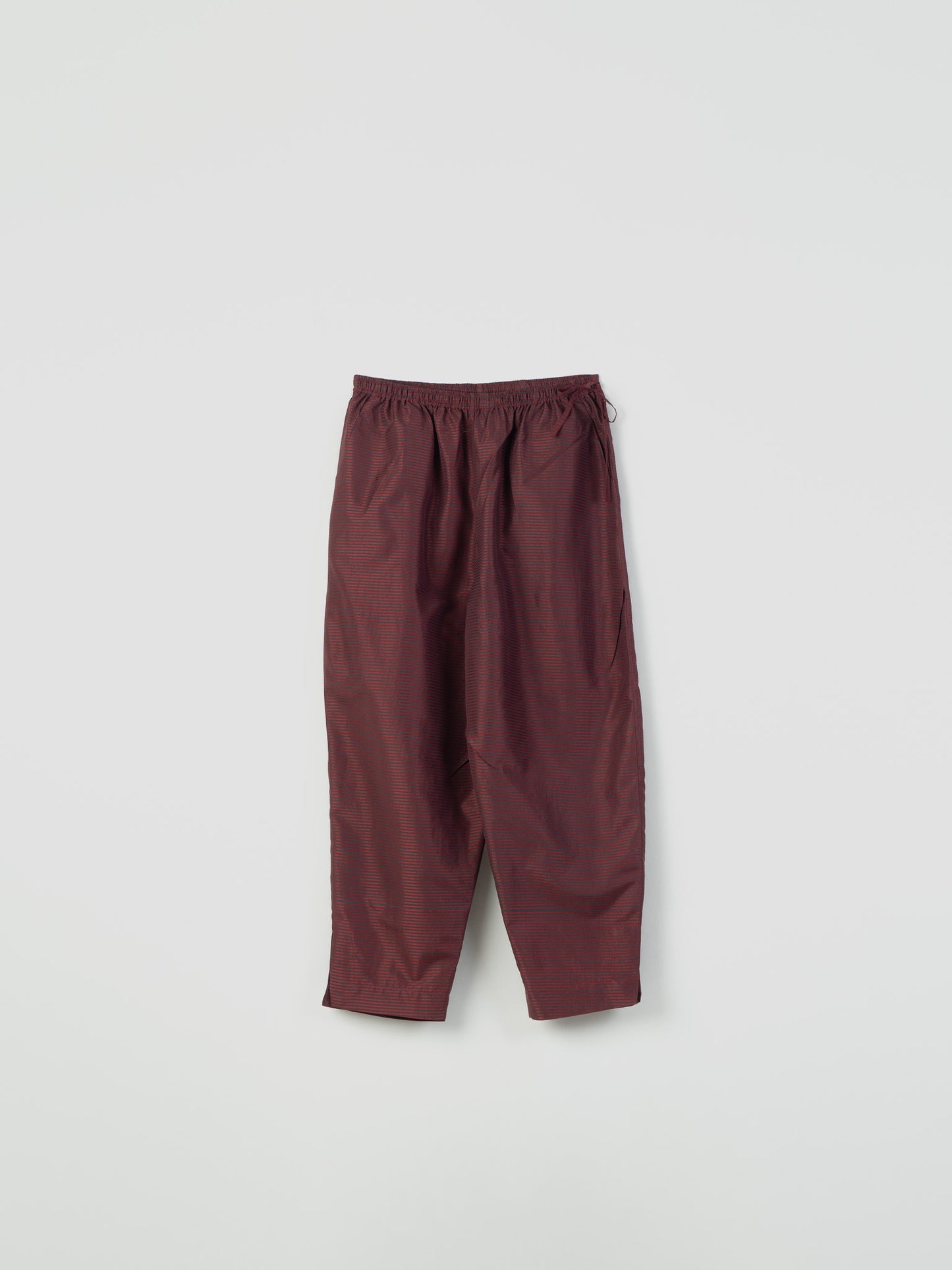 BURGUNDY WITH CHARCOAL PINSTRIPE PANT