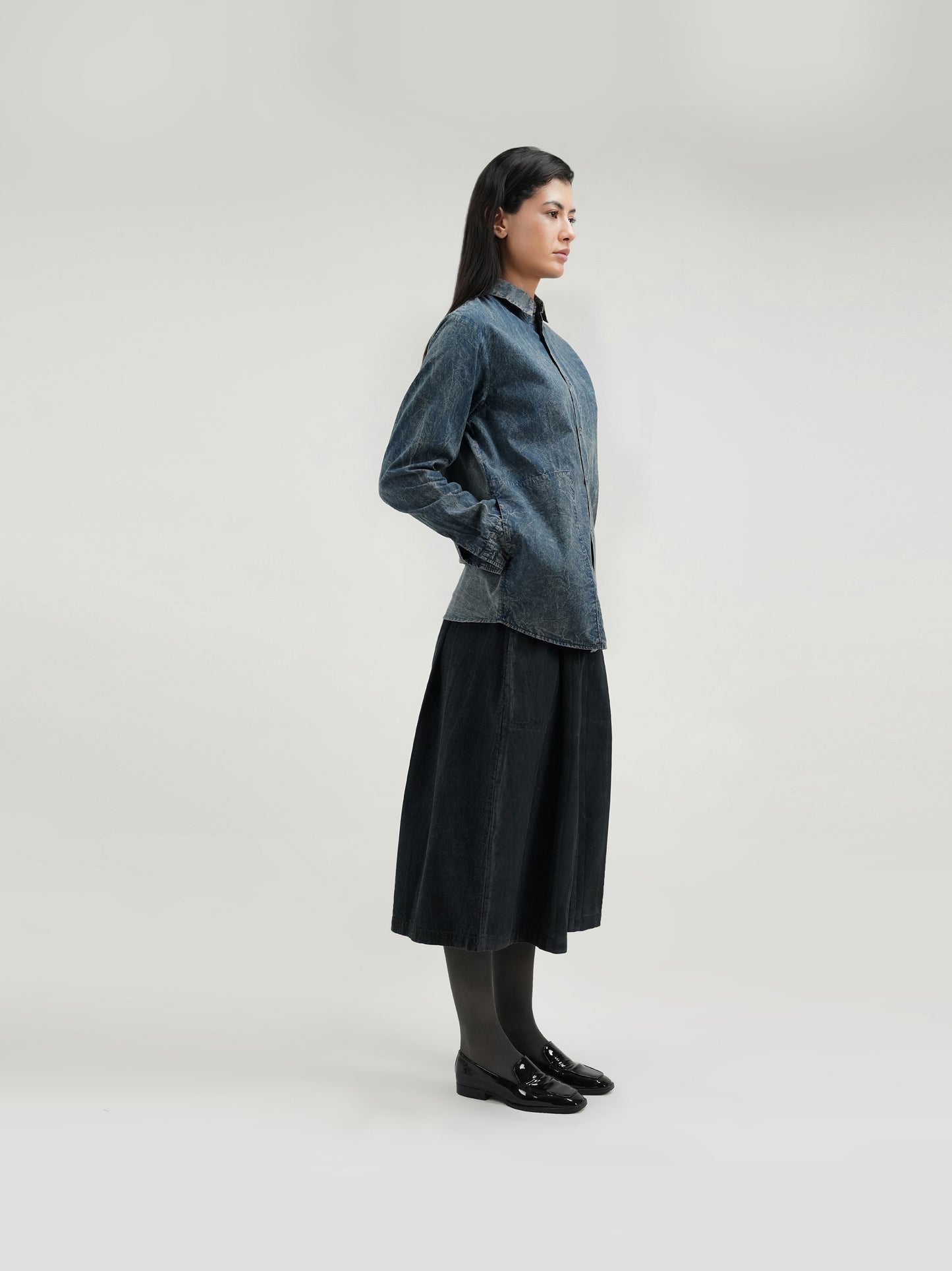 BLACKISH WIDE PANT