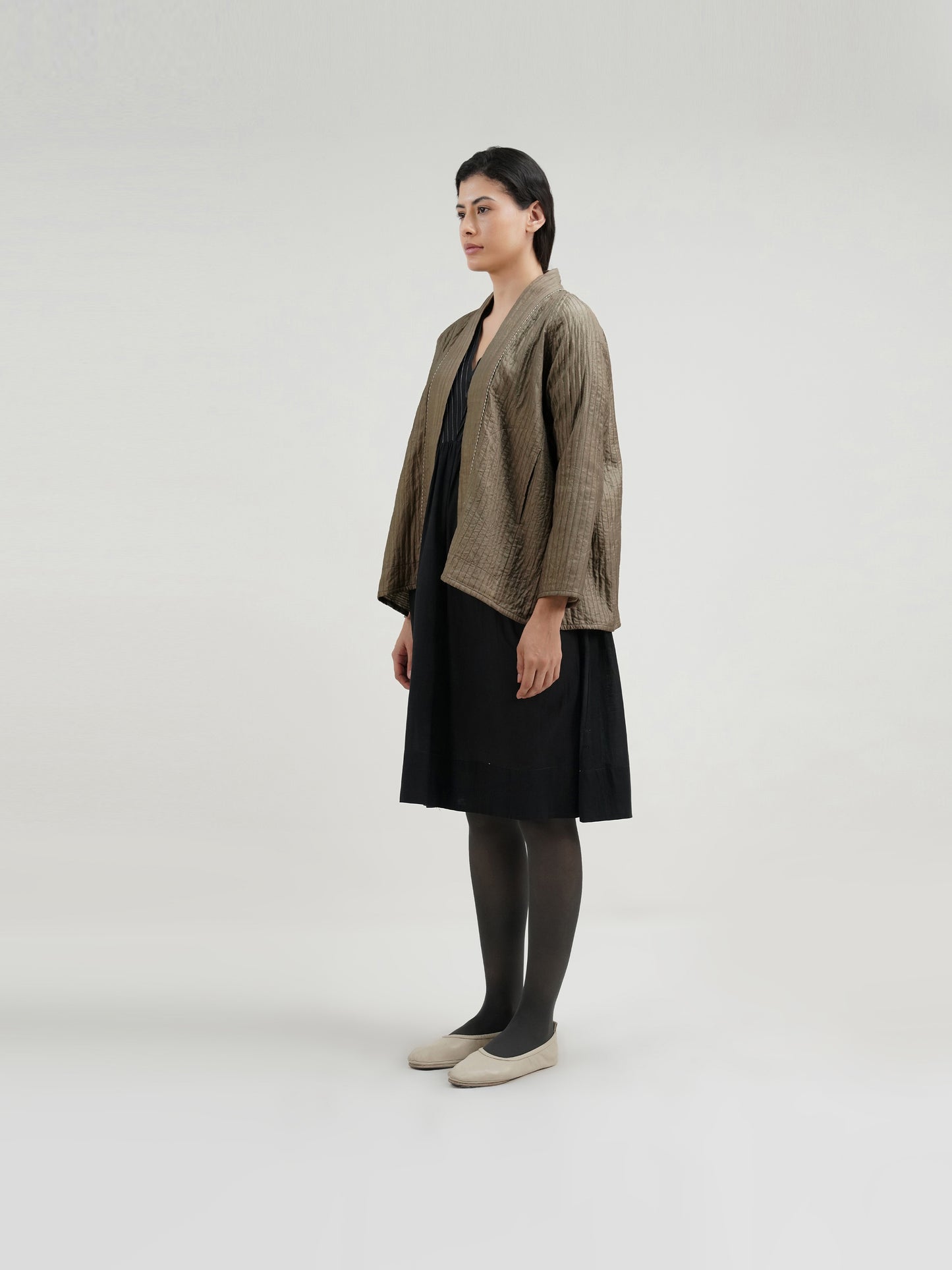BEIGE QUILTED JACKET