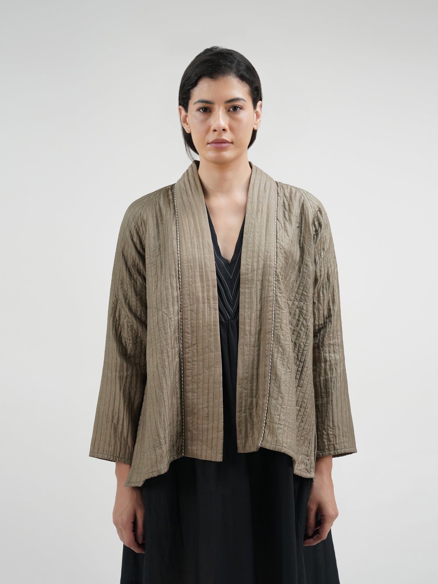 BEIGE QUILTED JACKET