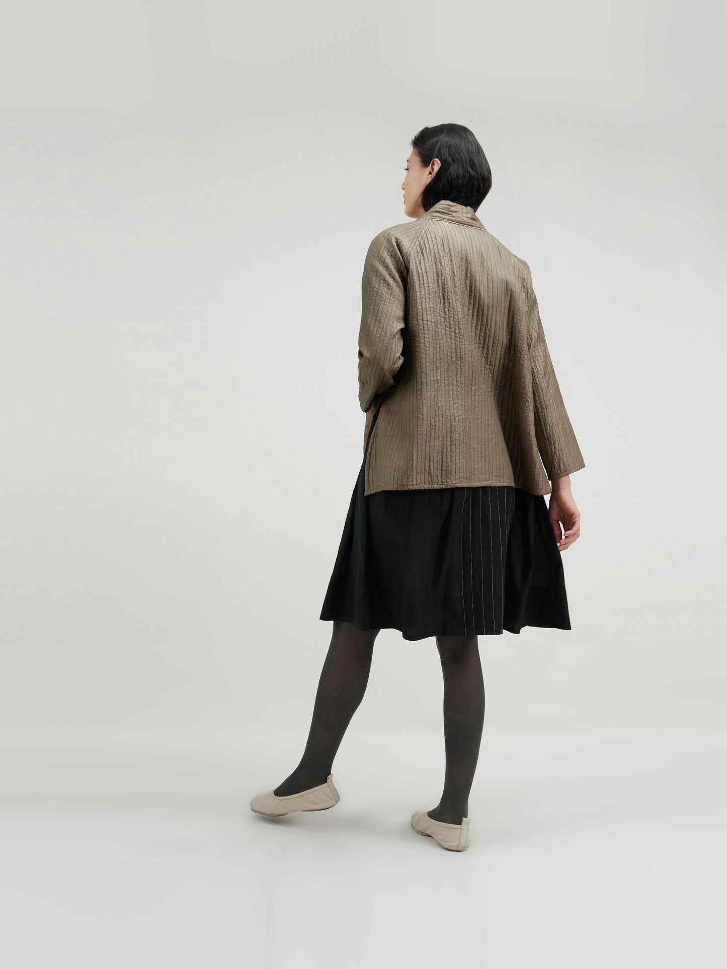 BEIGE QUILTED JACKET