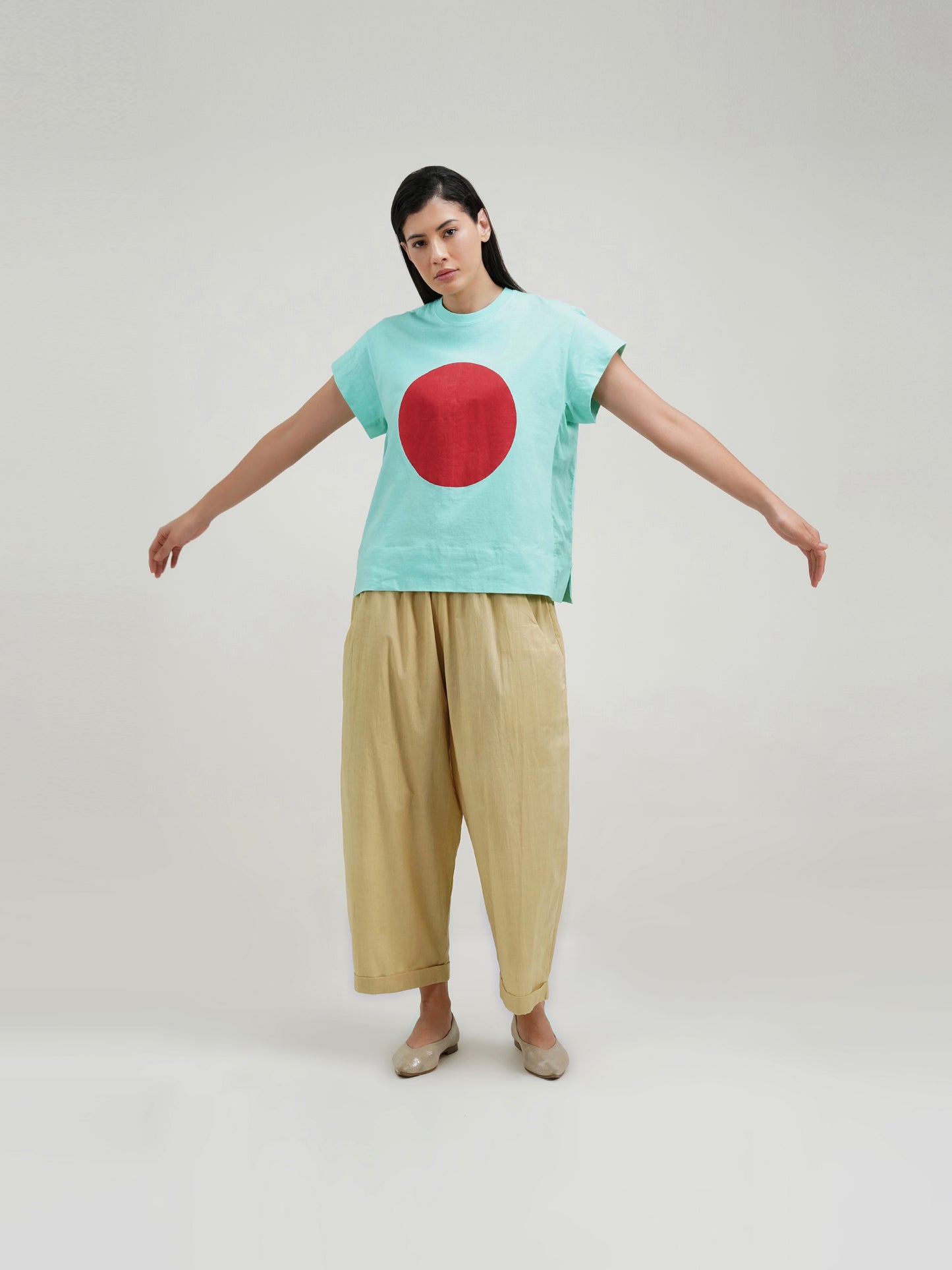 CYAN DISQ T-SHIRT