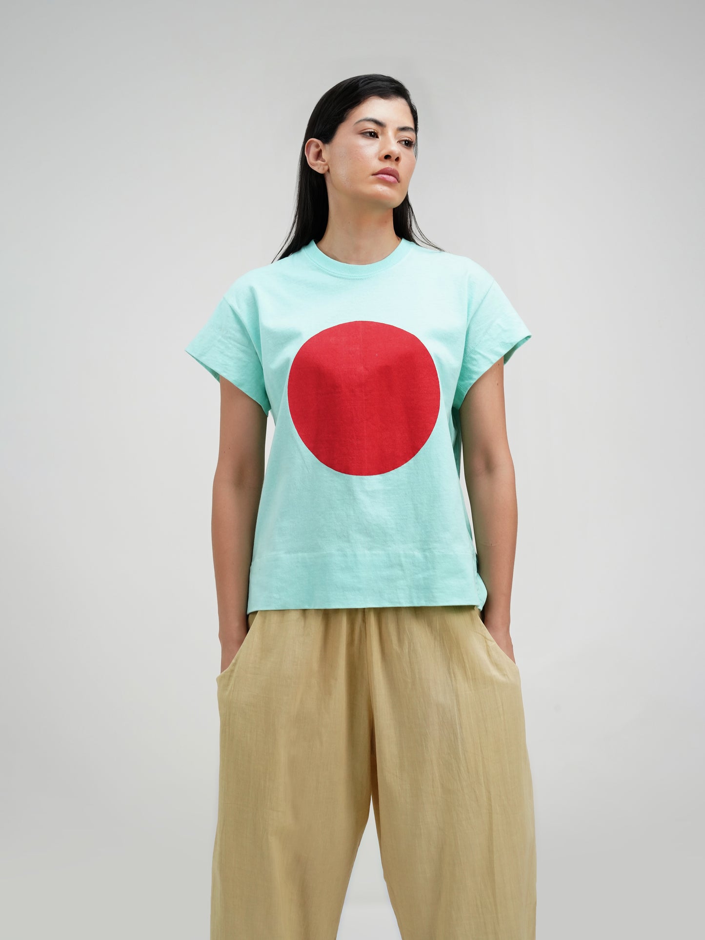 CYAN DISQ T-SHIRT