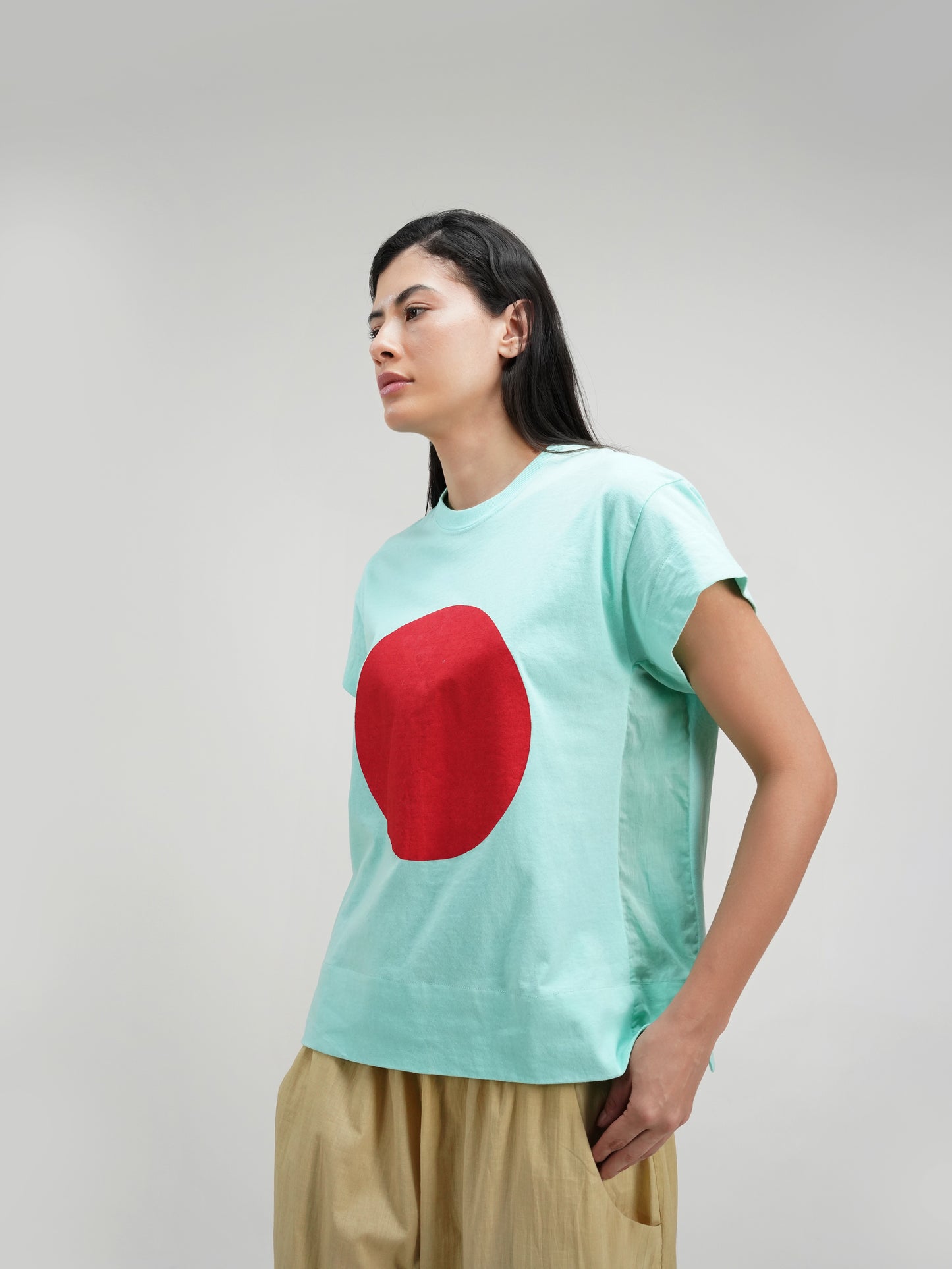 CYAN DISQ T-SHIRT