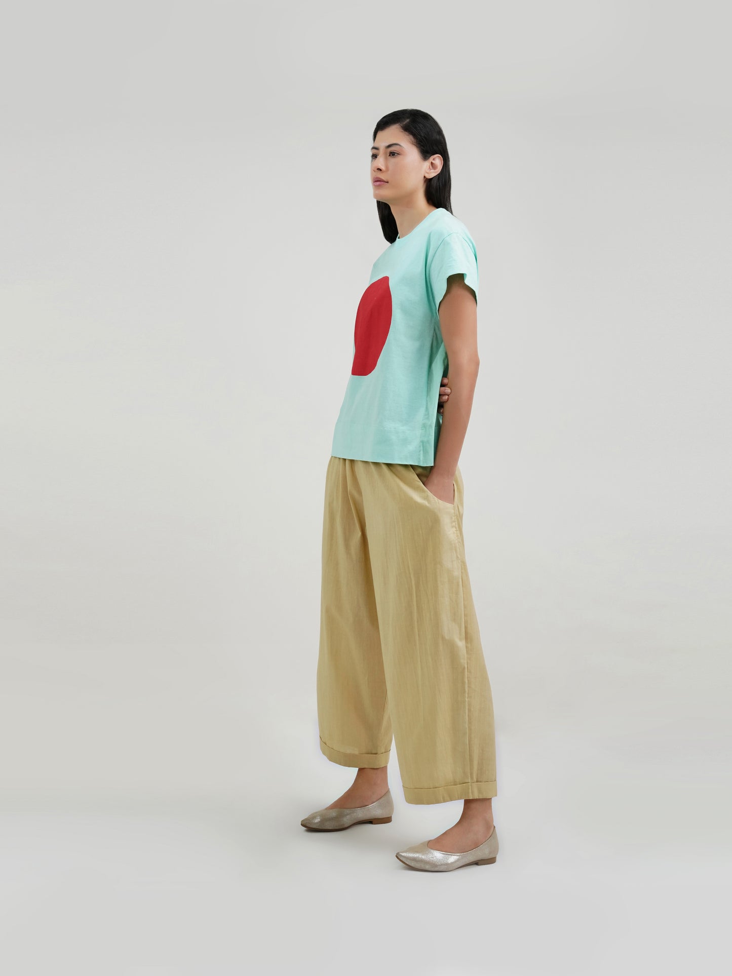 CYAN DISQ T-SHIRT