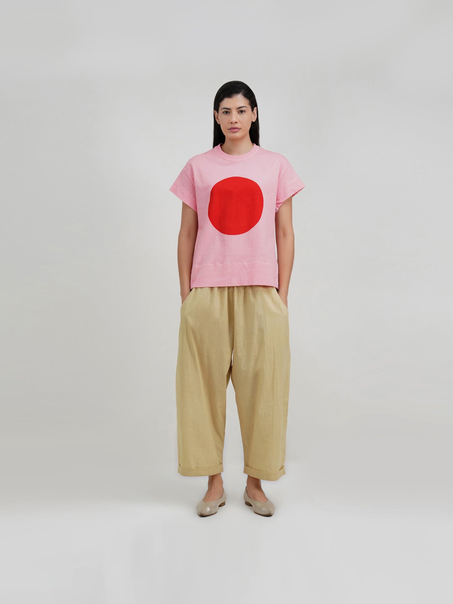 PINK DISQ T-SHIRT