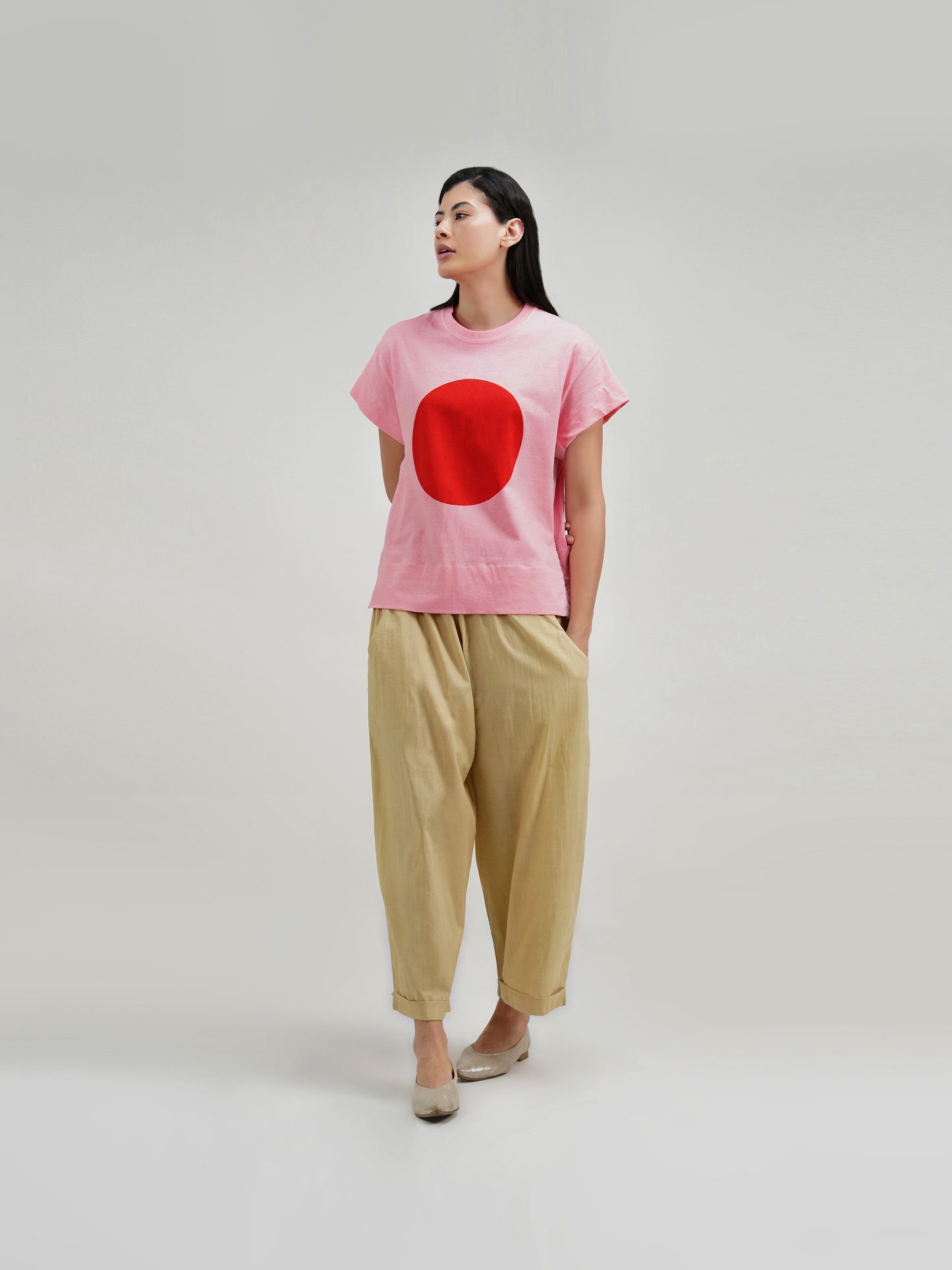 PINK DISQ T-SHIRT
