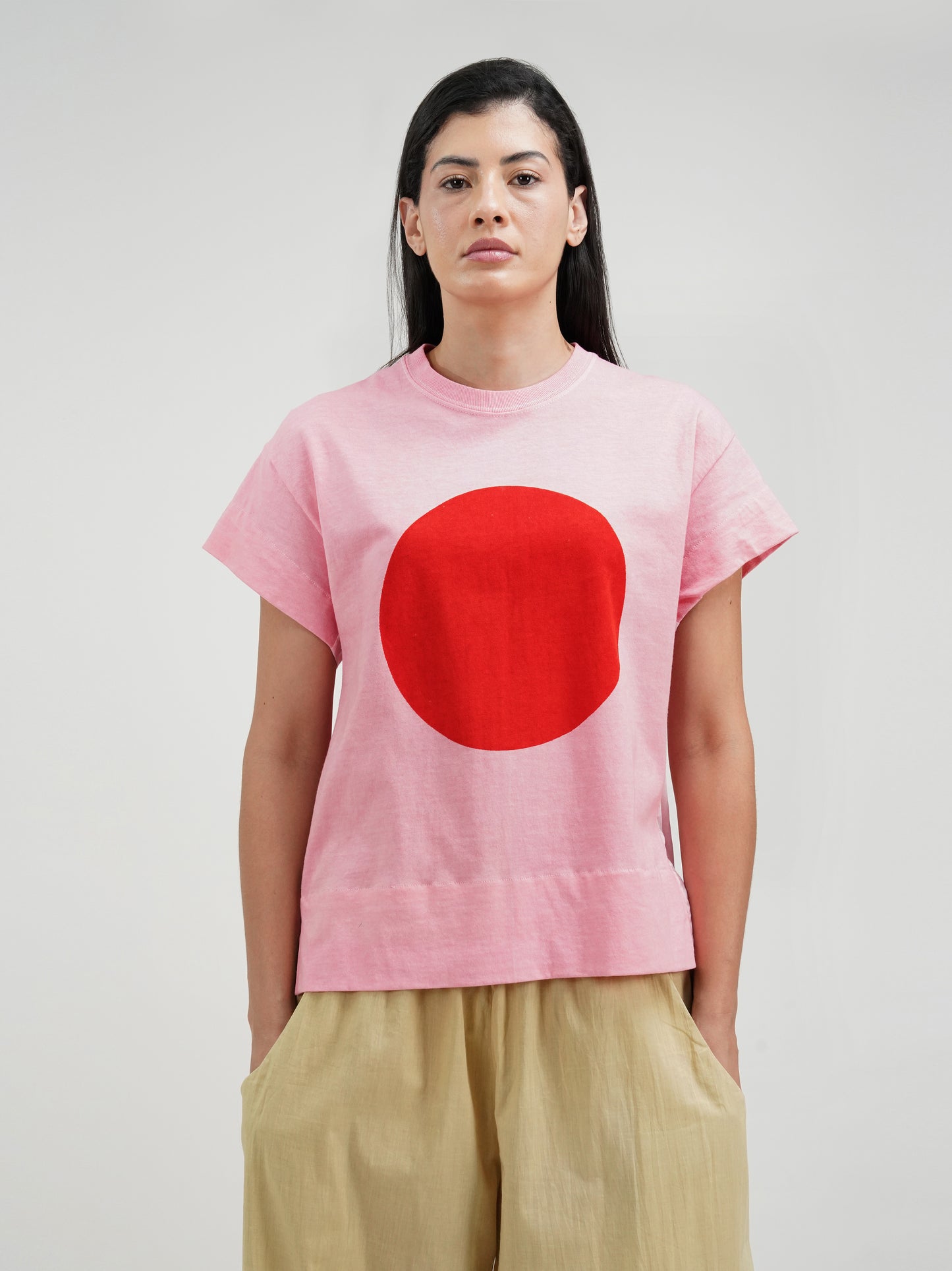 PINK DISQ T-SHIRT