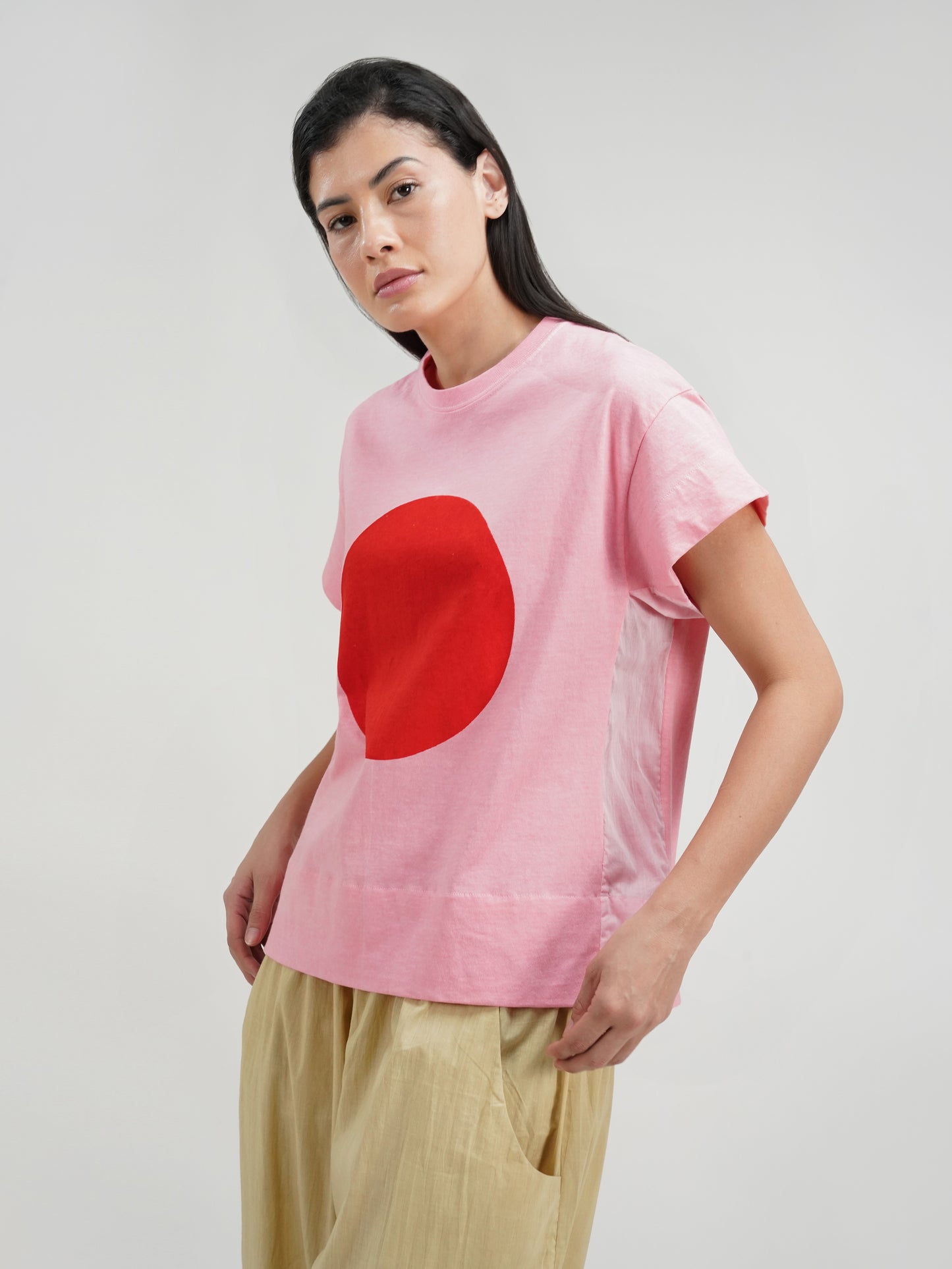 PINK DISQ T-SHIRT