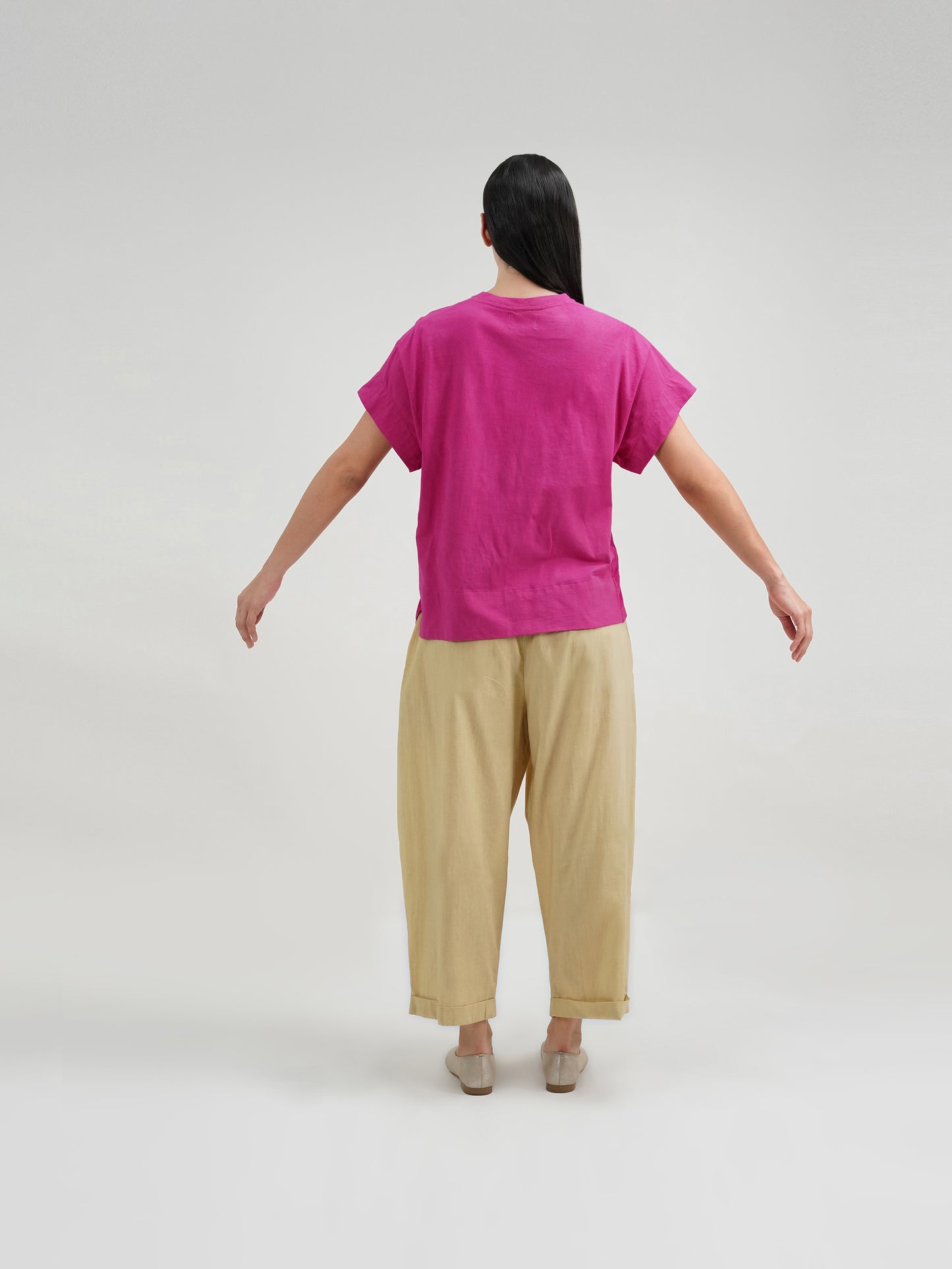 MAGENTA DISQ T-SHIRT