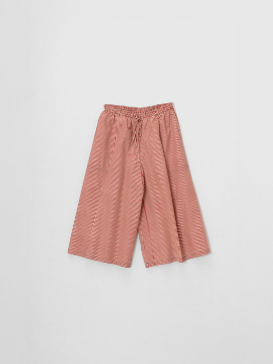 RED STRIPE WIDE PANTS