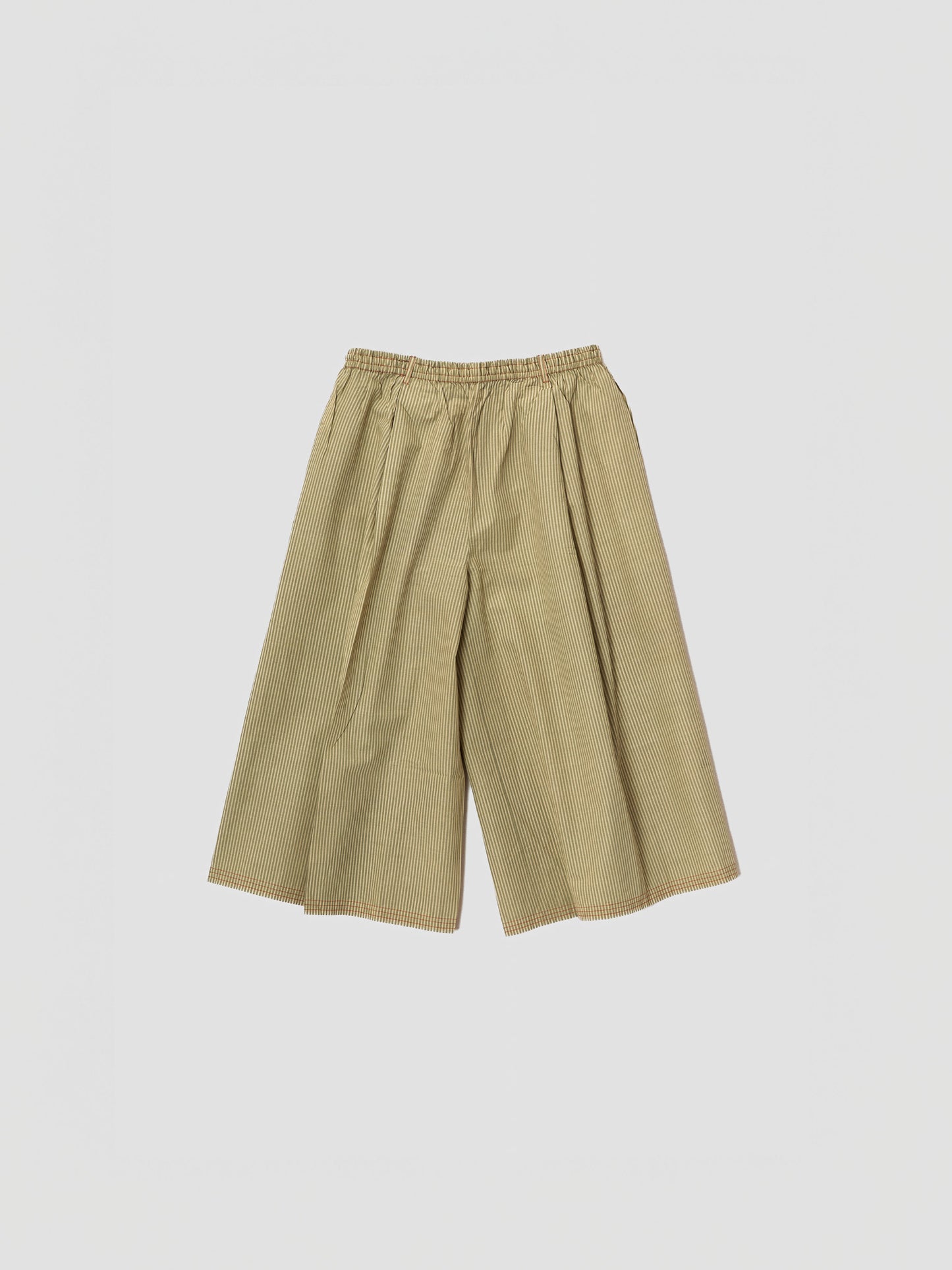 BEIGE STRIPE WIDE PANTS