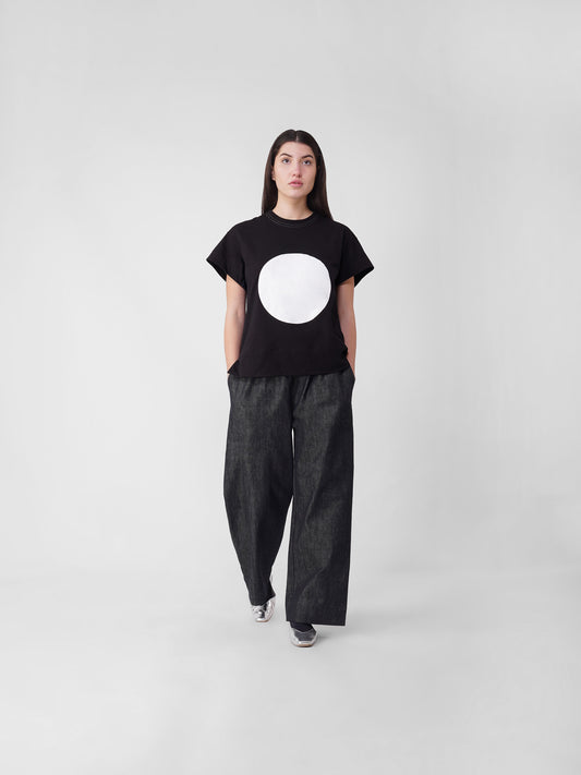 BLACK DISQ T-SHIRT