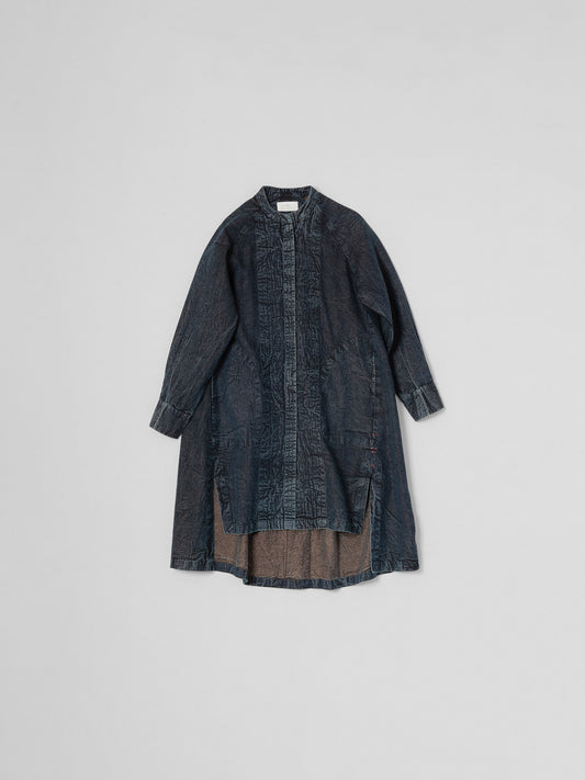MARBLED SMOCK DRESS