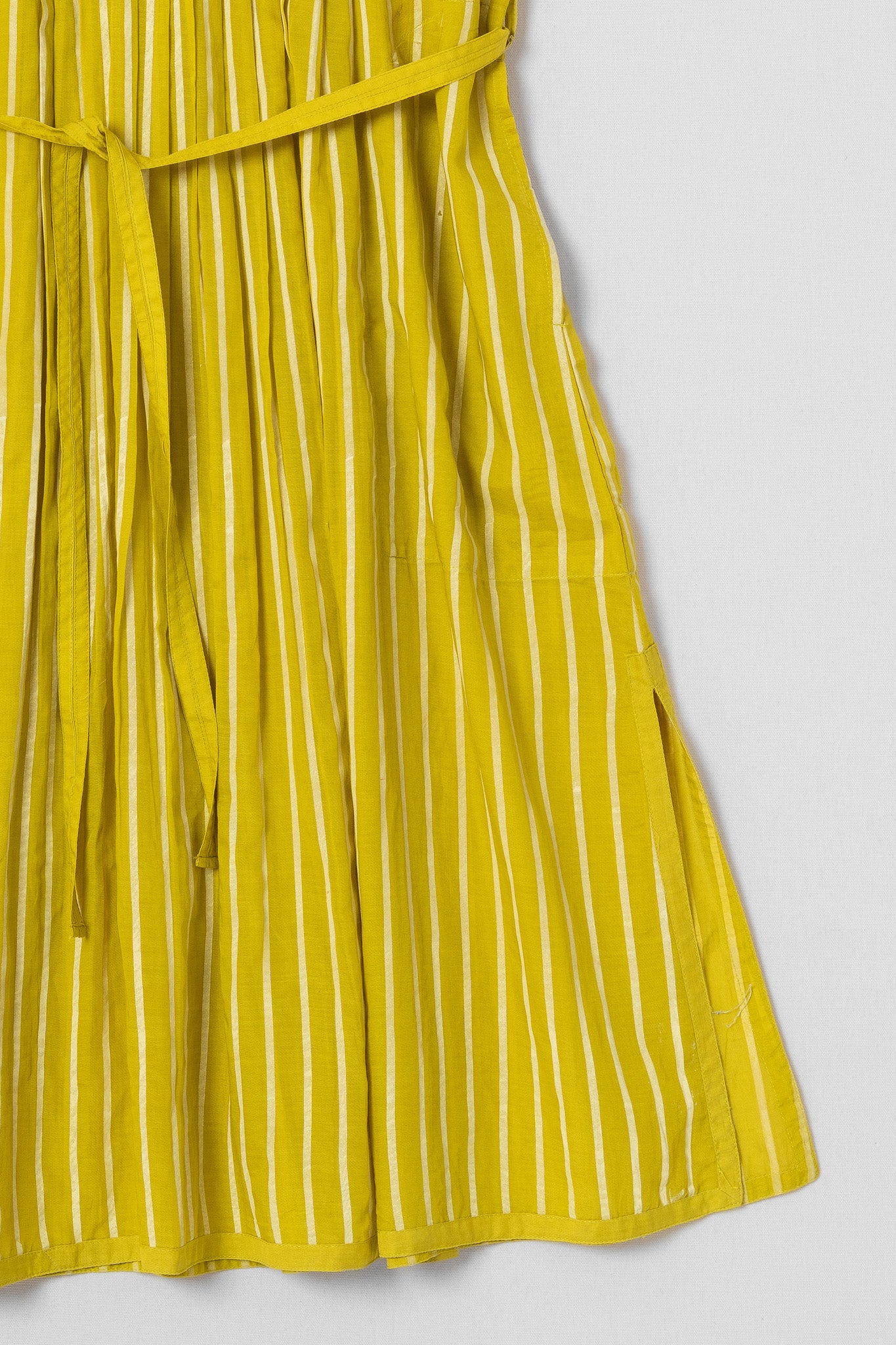 YELLOW V NECK DRESS