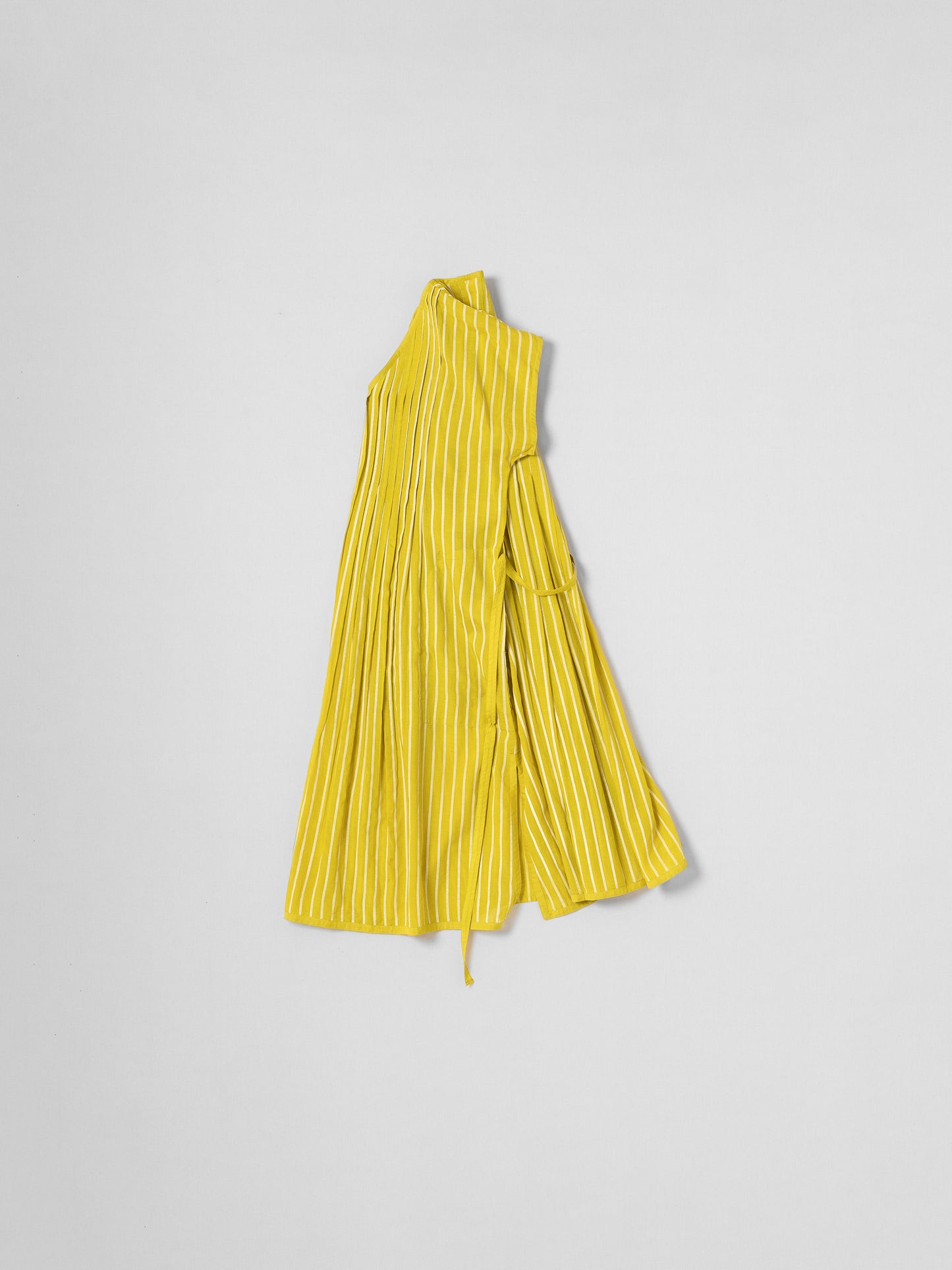 YELLOW V NECK DRESS