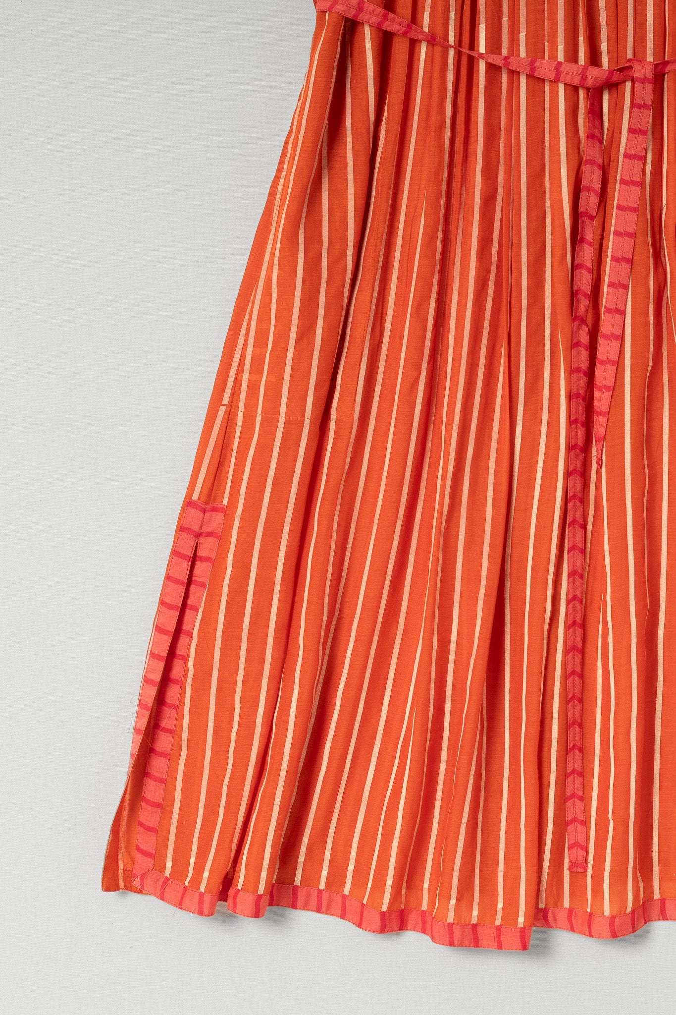 CORAL V NECK DRESS