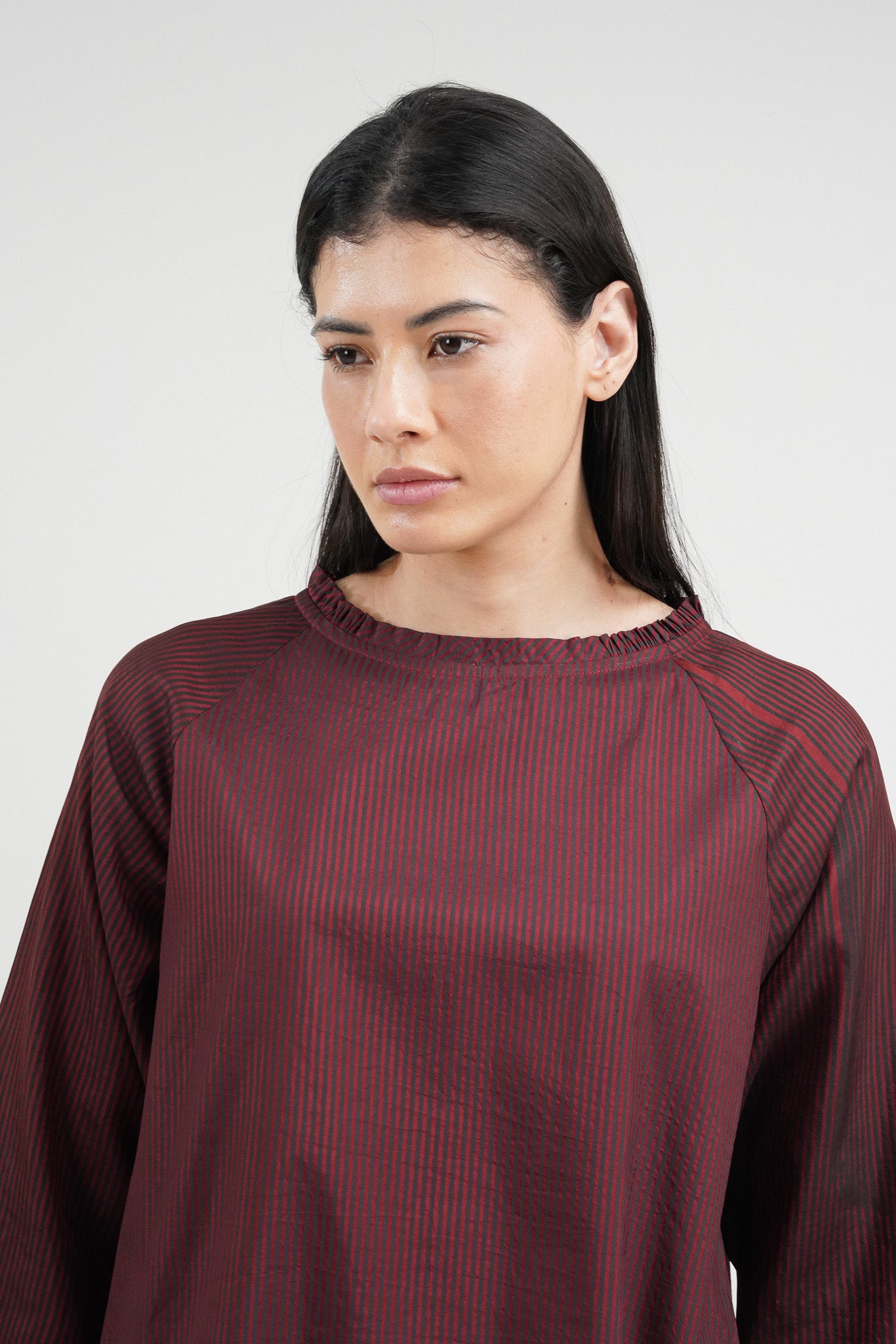 BURGUNDY BOAT NECK DRESS