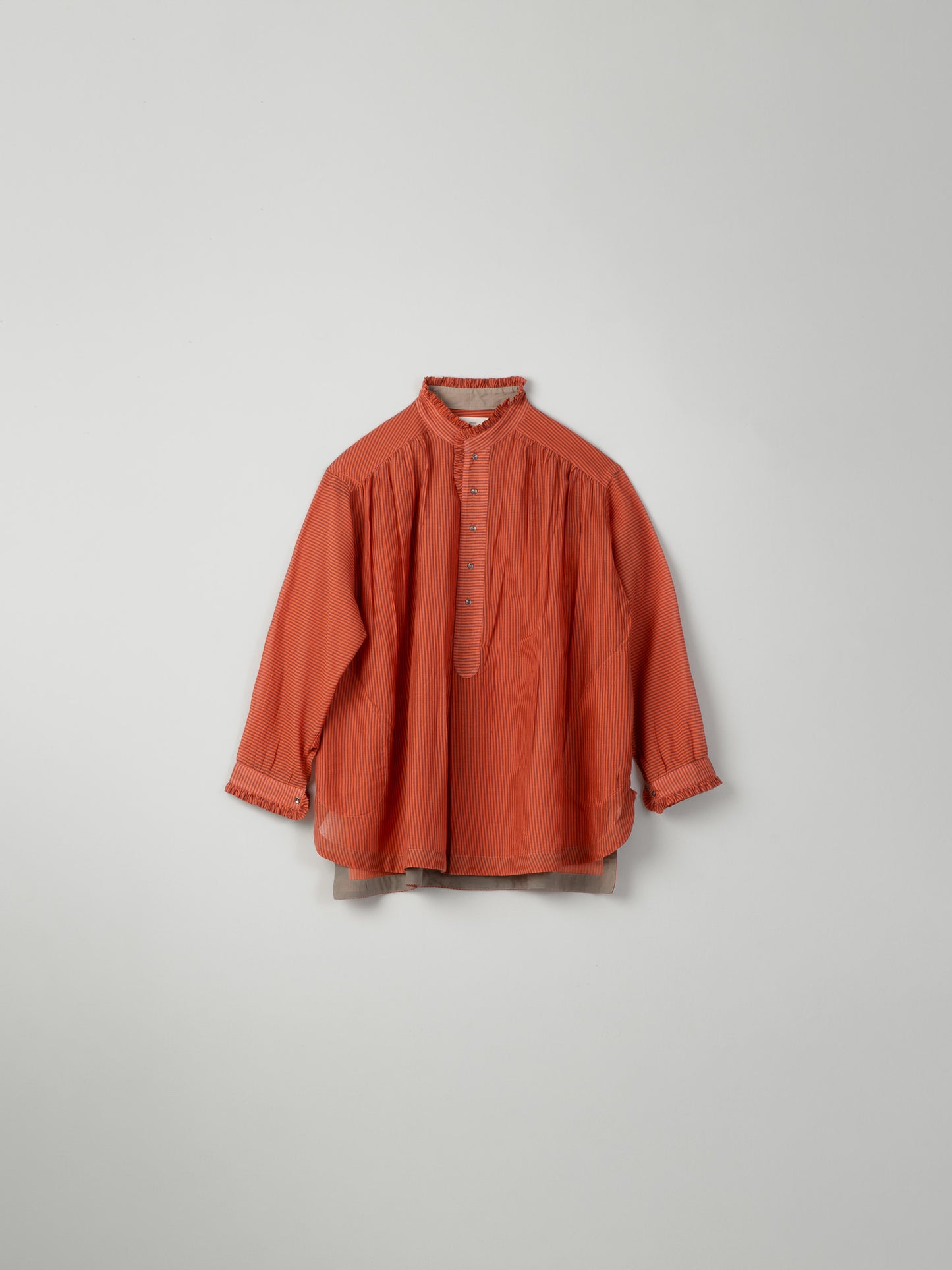 RED GATHER BLOUSE
