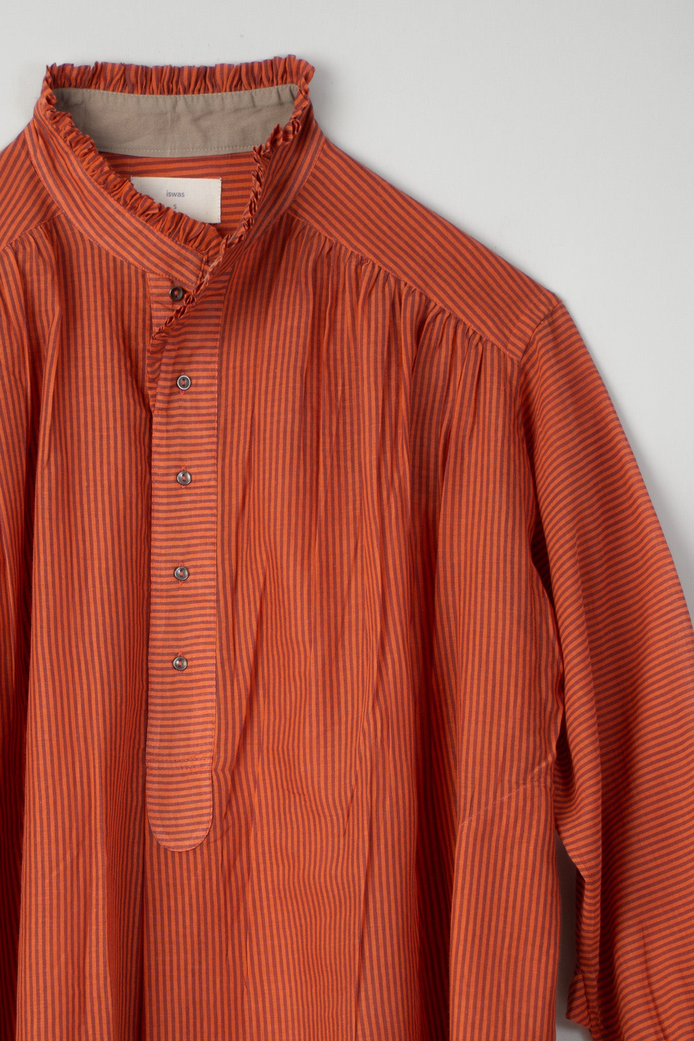 RED GATHER BLOUSE