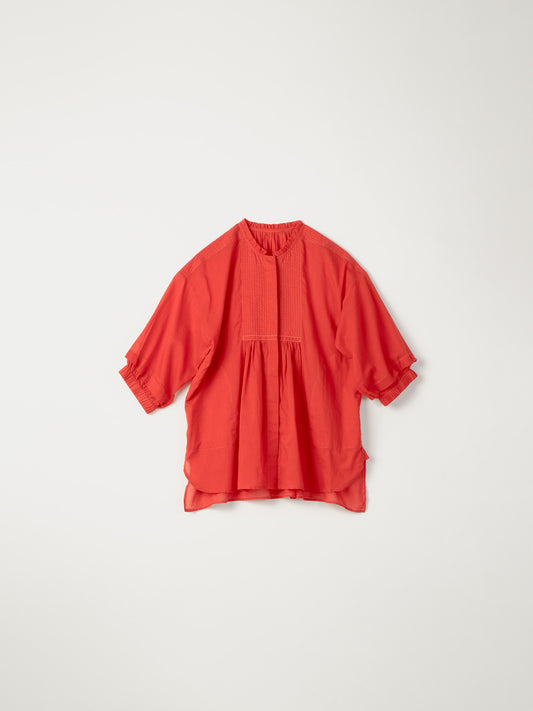 RED SMOCK BLOUSE
