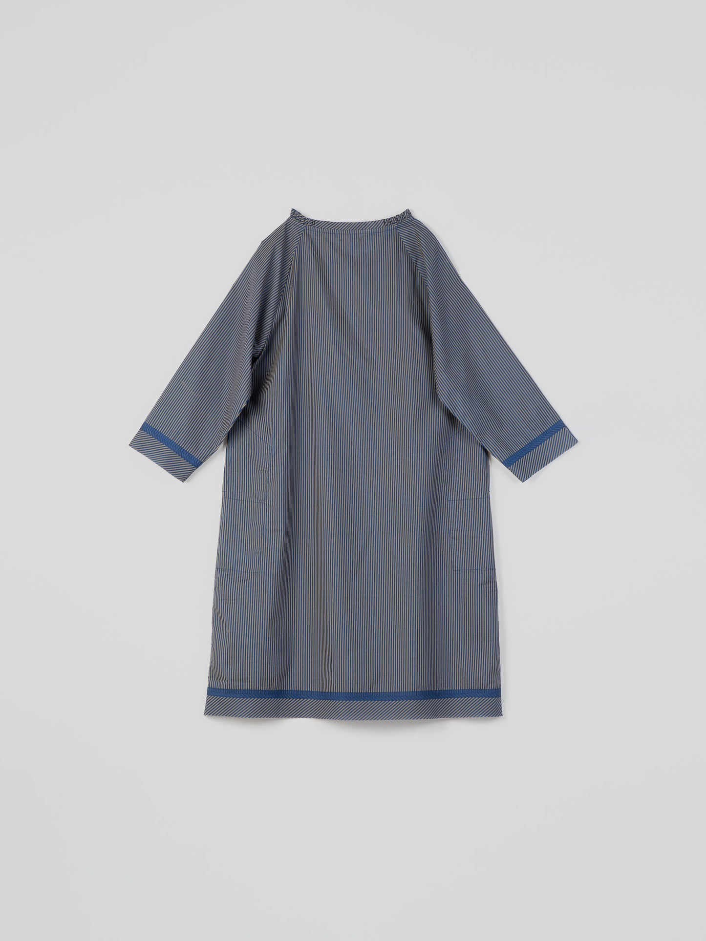 NAVY BOAT NECK DRESS