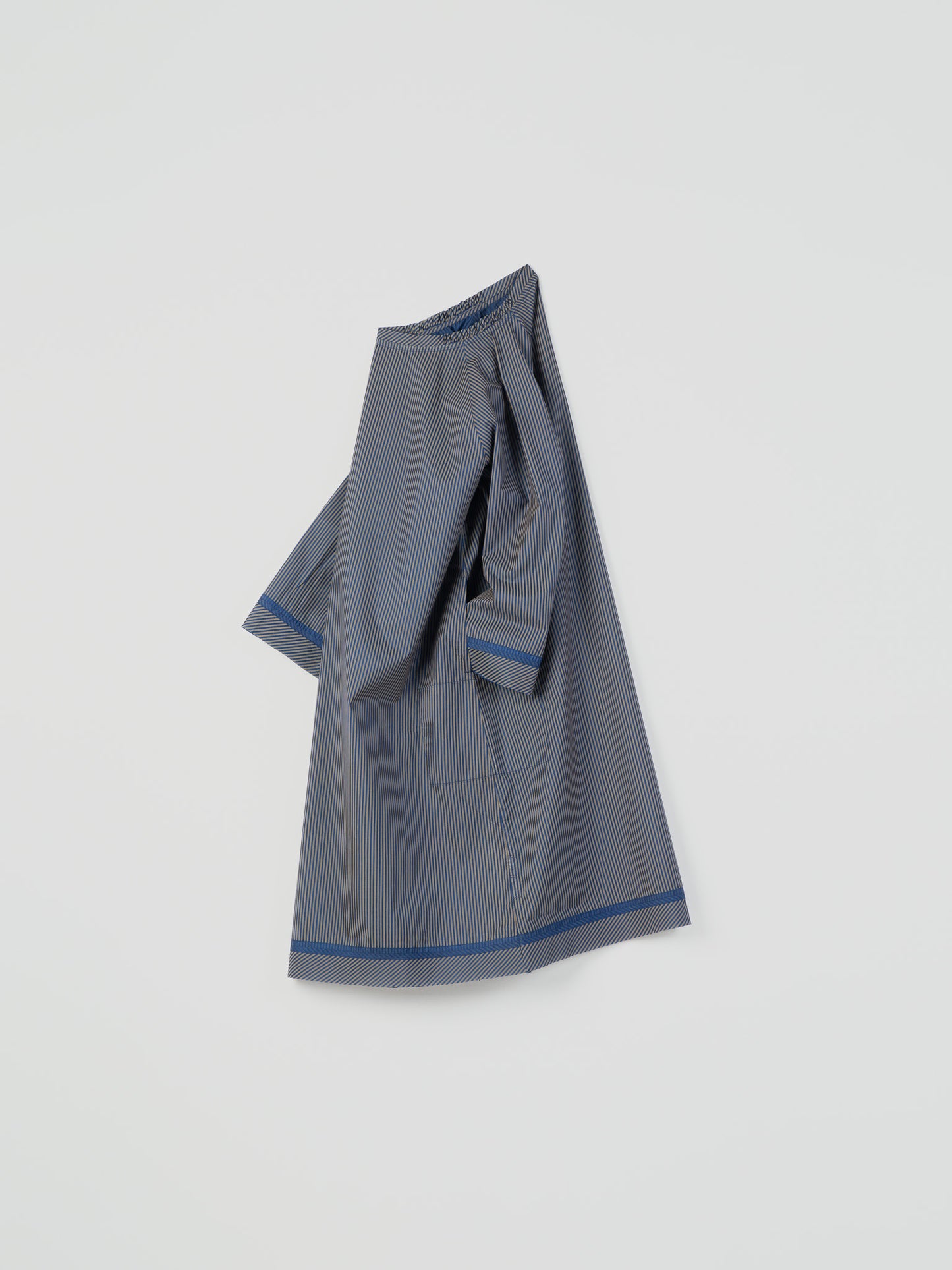 NAVY BOAT NECK DRESS