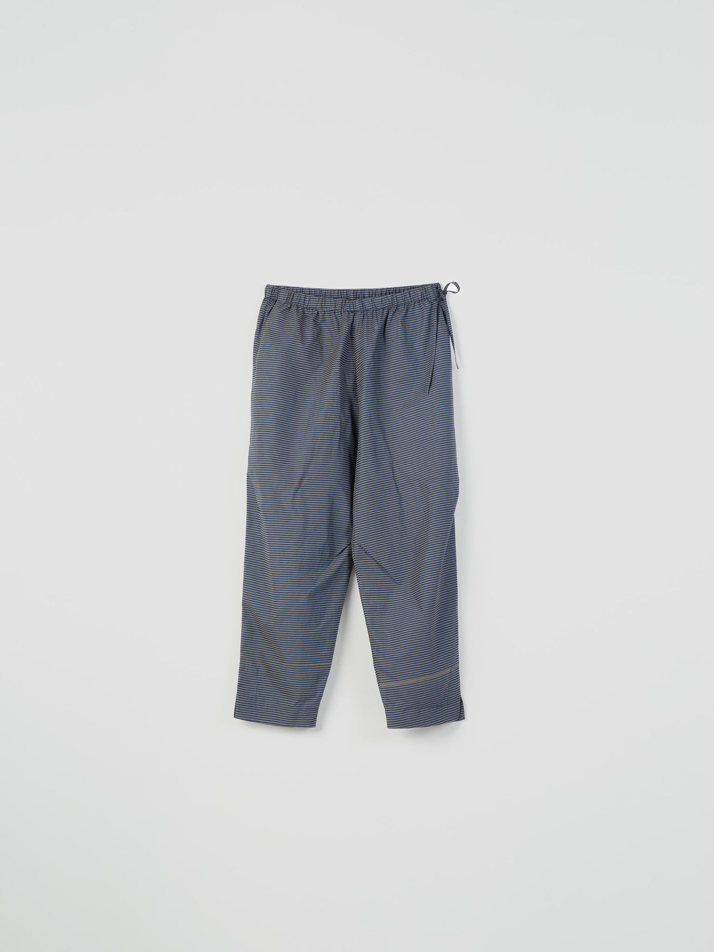 NAVY WITH GREY PINSTRIPE PANT.