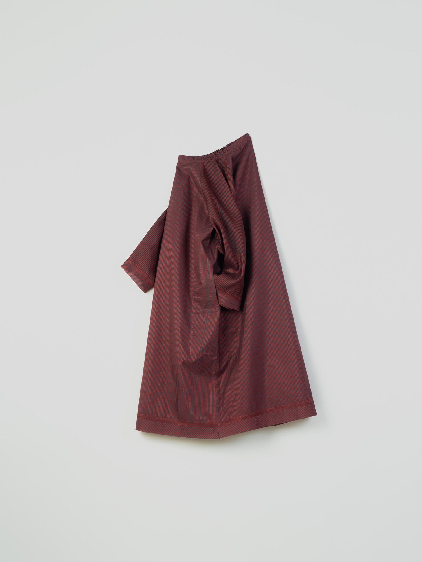 BURGUNDY BOAT NECK DRESS
