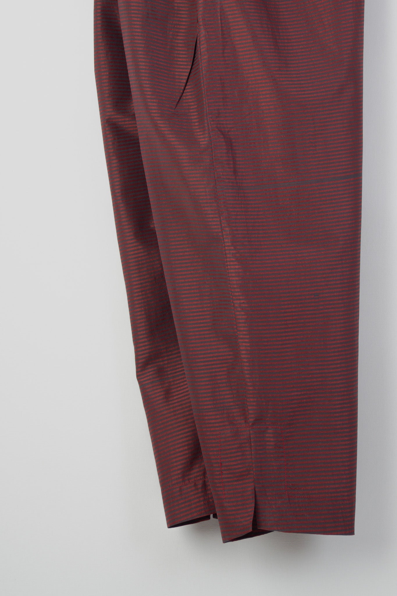 BURGUNDY WITH CHARCOAL PINSTRIPE PANT
