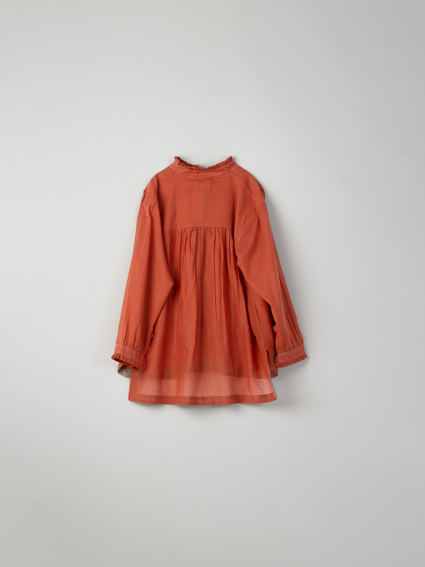 RED GATHER BLOUSE