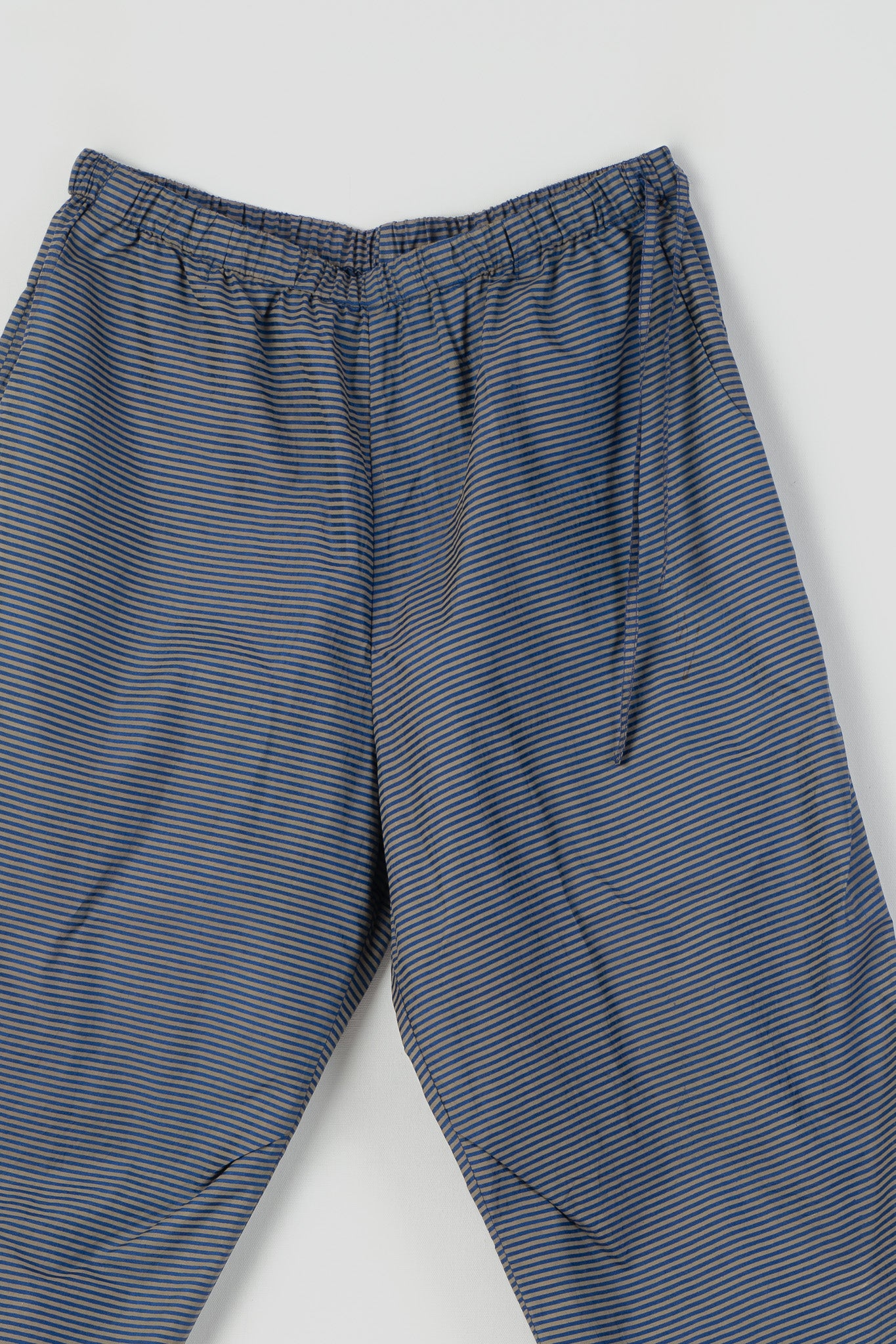 NAVY WITH GREY PINSTRIPE PANT.