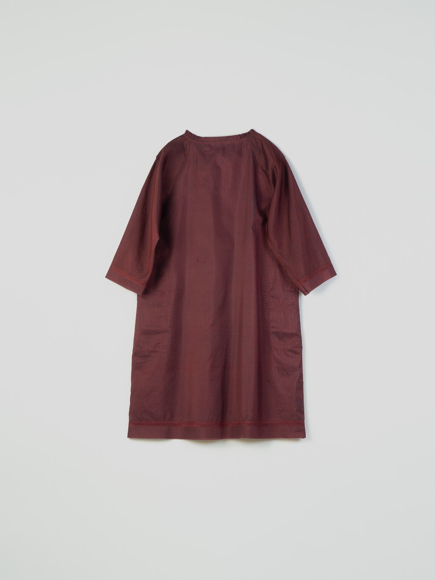 BURGUNDY BOAT NECK DRESS
