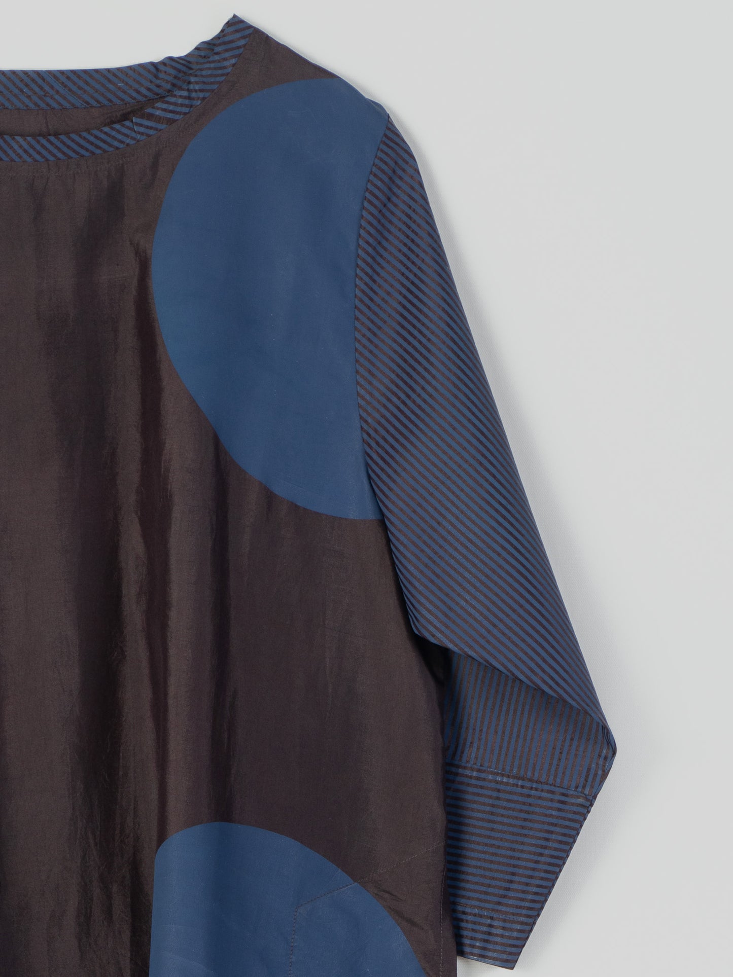 BROWN BIG DOT DRESS