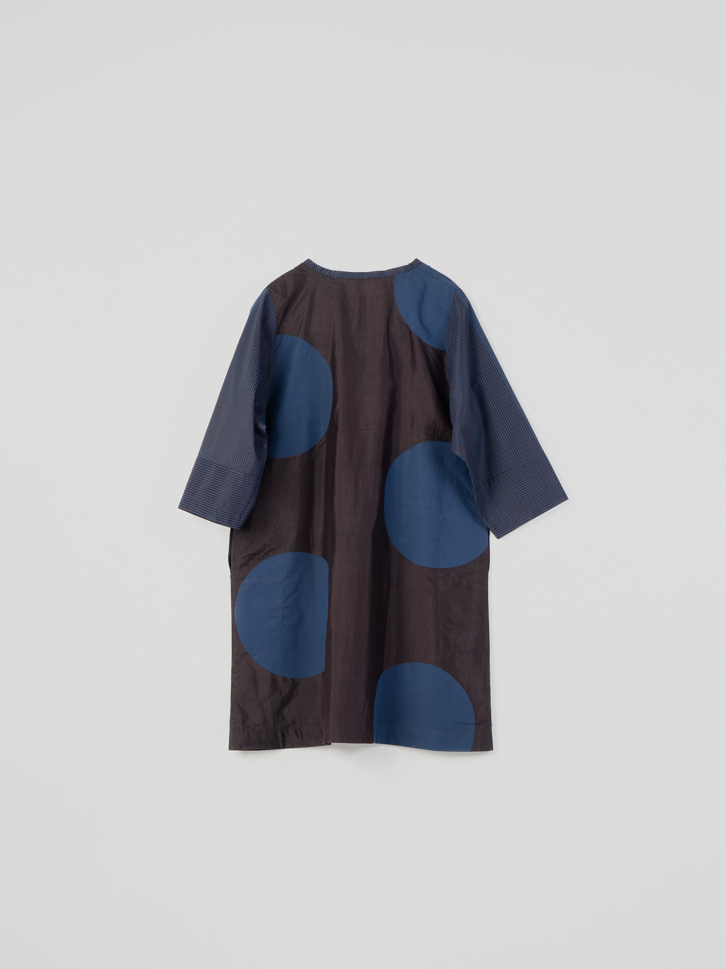 BROWN BIG DOT DRESS