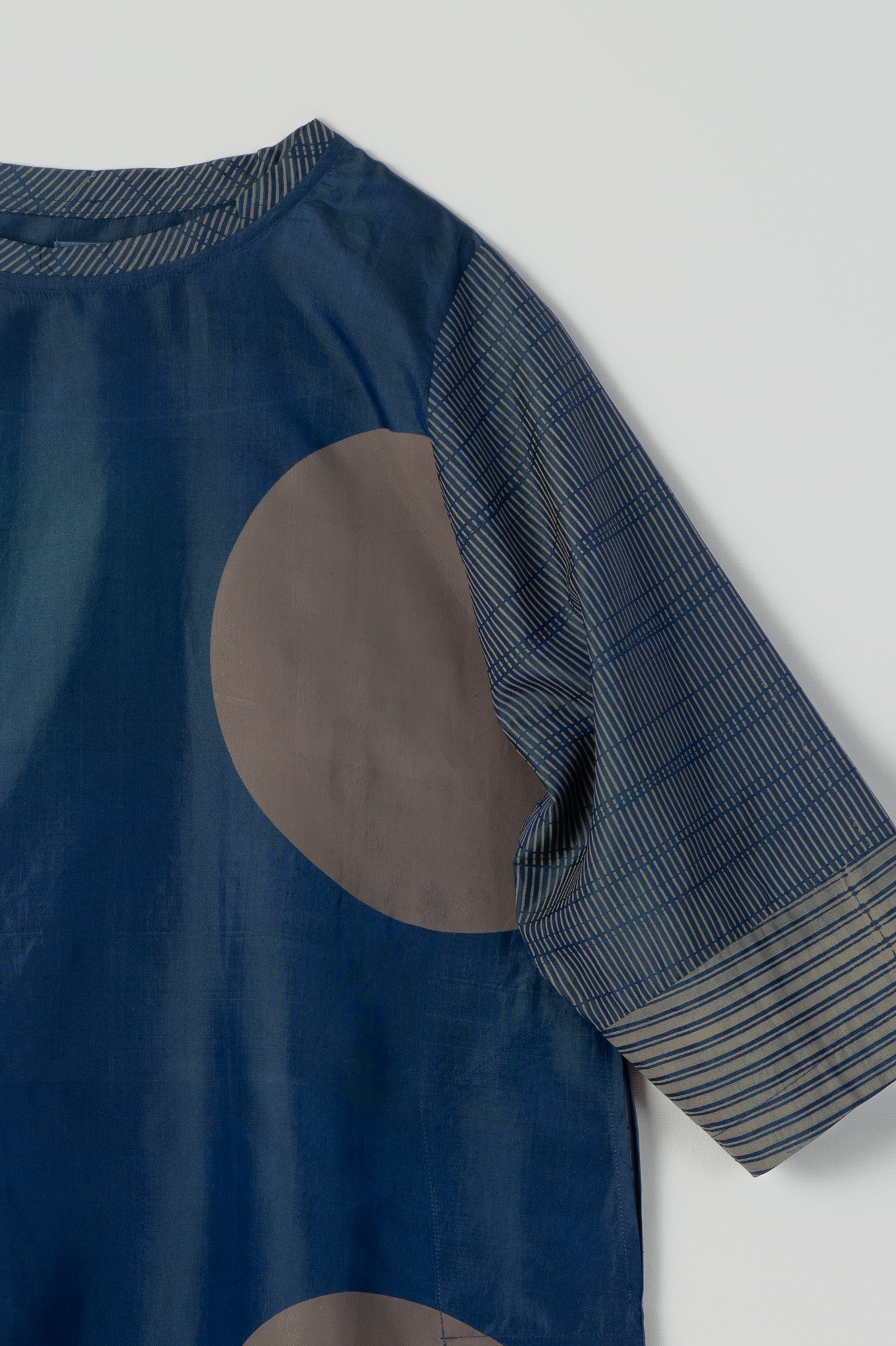 NAVY BIG DOT DRESS